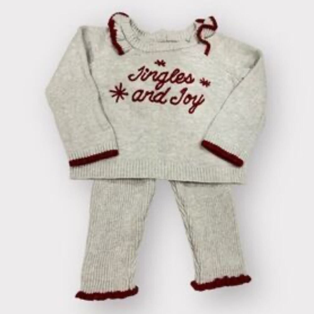 Tahari Kids Gray and Red Matching Set